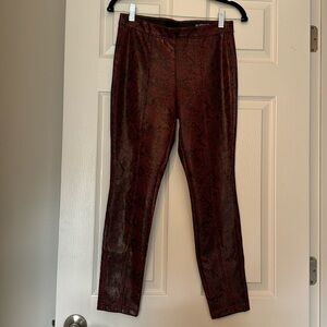 BLANKNYC faux leather snakeskin leggings